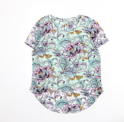 Womens UK Size 10 Marks and Spencer Multicoloured Basic Blouse