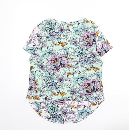 Womens UK Size 10 Marks and Spencer Multicoloured Basic Blouse