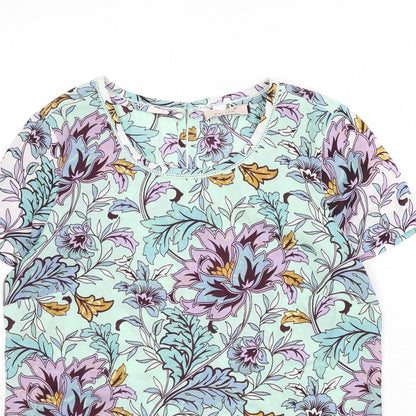 Womens UK Size 10 Marks and Spencer Multicoloured Basic Blouse