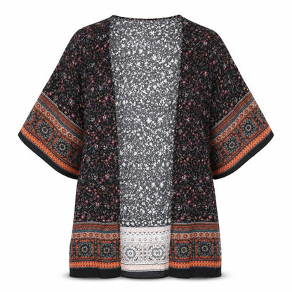 Womens UK Size M Stradivarius Multicoloured Kimono Blouse