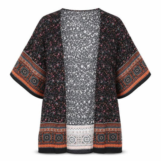 Womens UK Size M Stradivarius Multicoloured Kimono Blouse