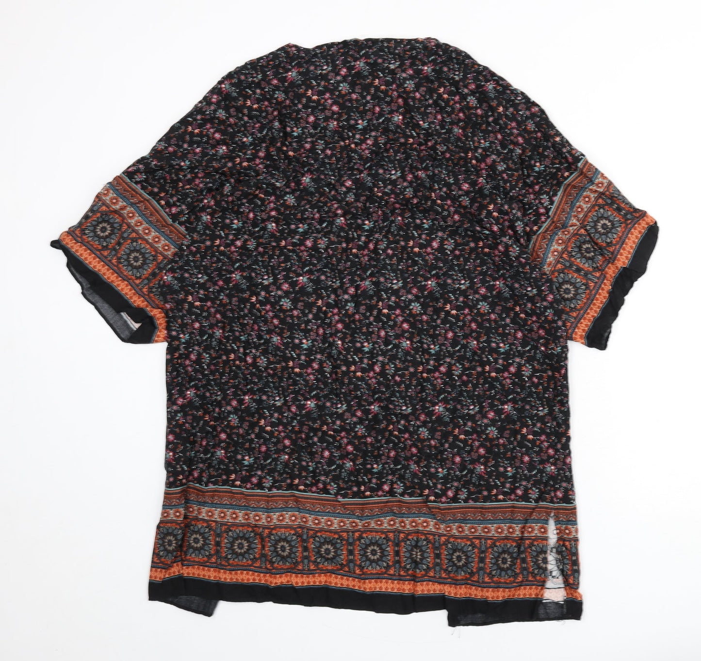 Womens UK Size M Stradivarius Multicoloured Kimono Blouse
