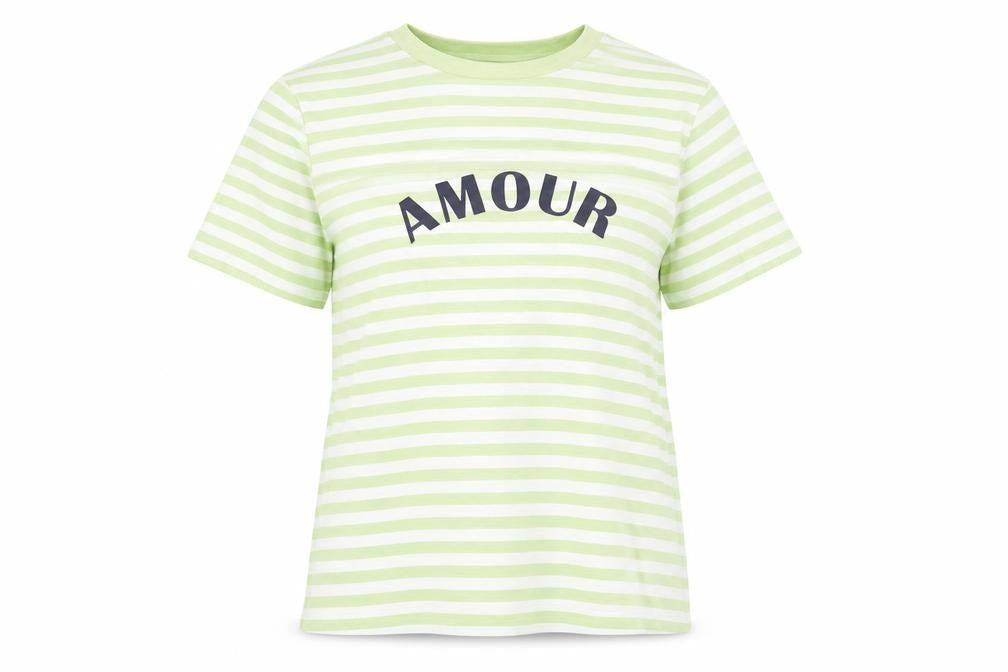 Womens UK Size 6 Marks and Spencer Green Basic T-Shirt