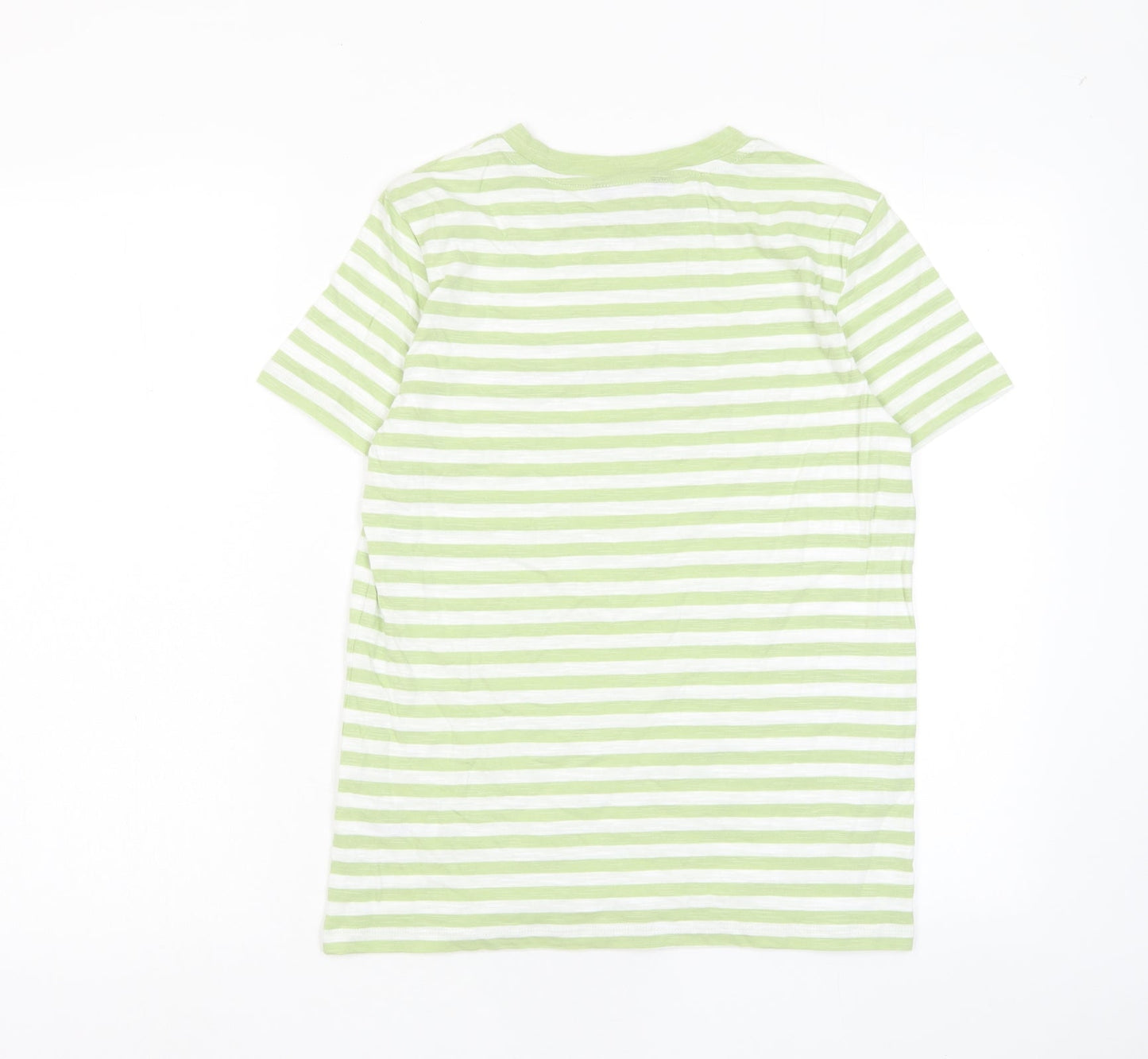 Womens UK Size 6 Marks and Spencer Green Basic T-Shirt