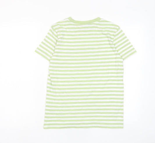 Womens UK Size 6 Marks and Spencer Green Basic T-Shirt