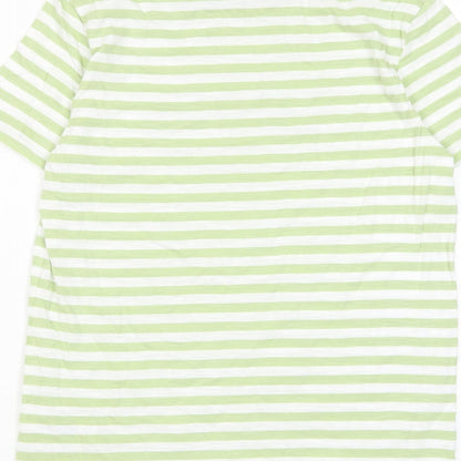 Womens UK Size 6 Marks and Spencer Green Basic T-Shirt