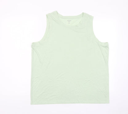 Womens UK Size 16 Marks and Spencer Green Basic Tank