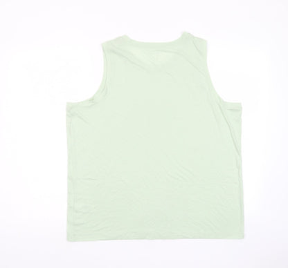 Womens UK Size 16 Marks and Spencer Green Basic Tank