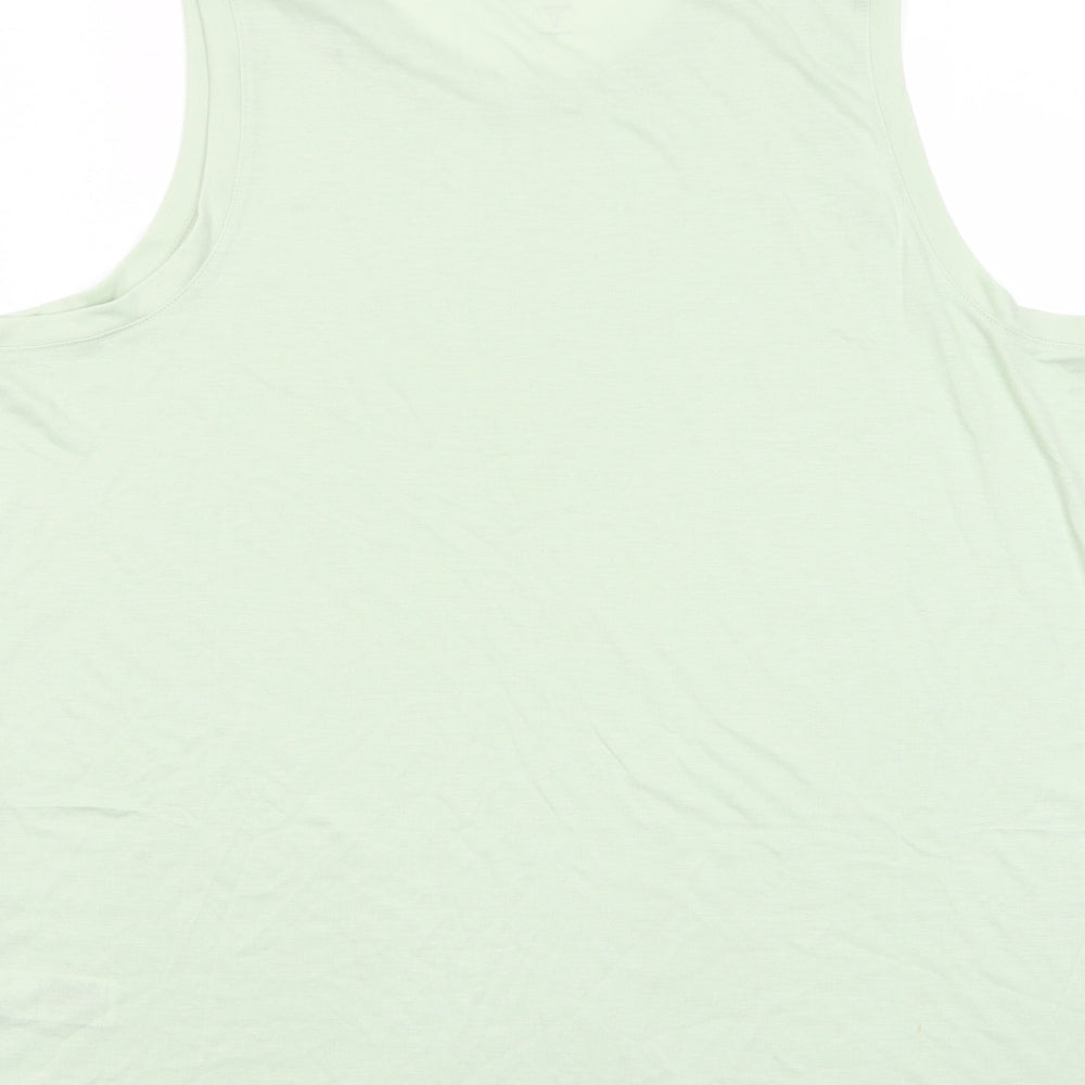 Womens UK Size 16 Marks and Spencer Green Basic Tank