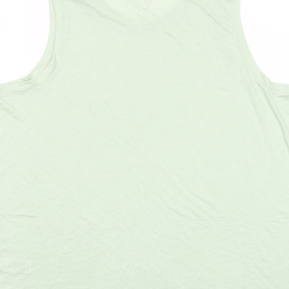 Womens UK Size 16 Marks and Spencer Green Basic Tank