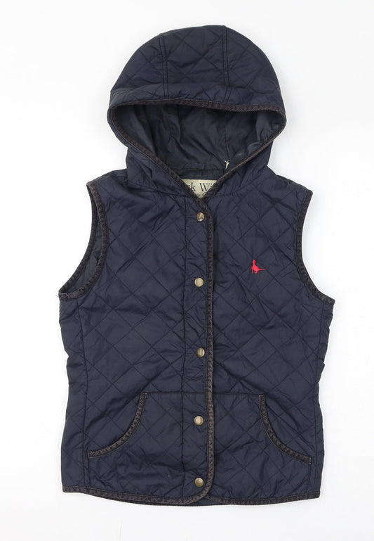 Womens UK Size 8 Jack Wills Blue Gilet