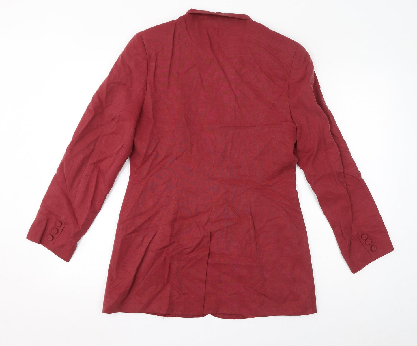 Womens UK Size 10 Monsoon Red Overcoat