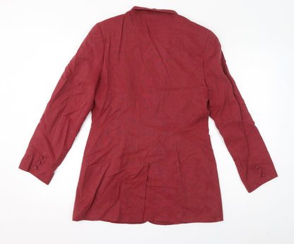 Womens UK Size 10 Monsoon Red Overcoat