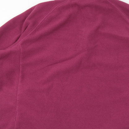 Cotton Traders Womens Pink Polyester Pullover Sweatshirt Size M Pullover - Pockets