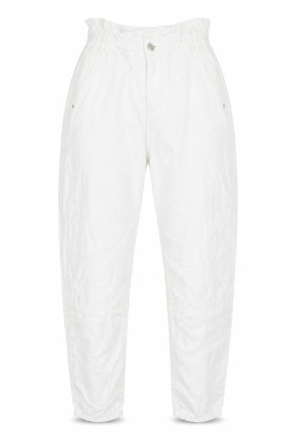 Zara Womens White Cotton Mom Jeans Size 4 L25 in Regular Zip