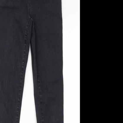 Denim & Co. Womens Black Cotton Skinny Jeans Size 10 L30 in Regular Zip