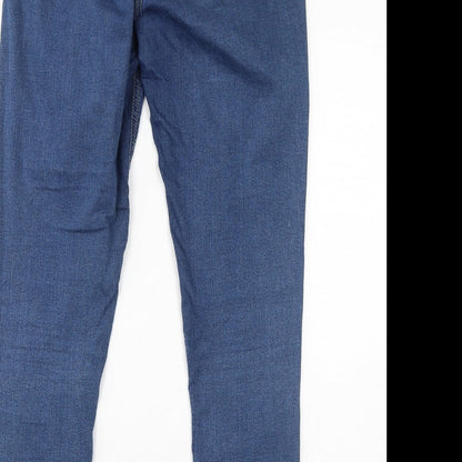 Topshop Womens Blue Cotton Jegging Jeans Size 33 in L32 in Regular Zip