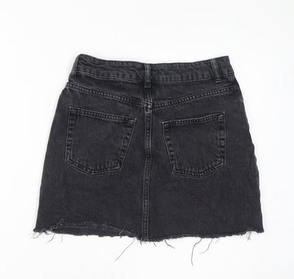 Womens UK Size 8 Topshop A-Line Denim Skirt