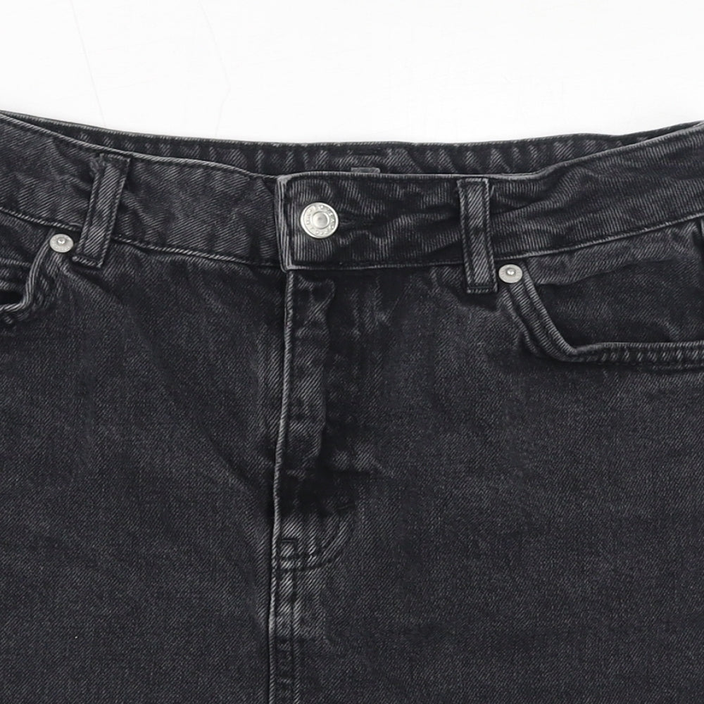 Womens UK Size 8 Topshop A-Line Denim Skirt