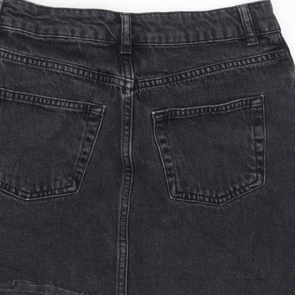 Womens UK Size 8 Topshop A-Line Denim Skirt