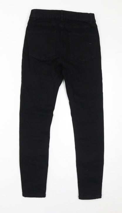 365 Denim Womens Black Cotton Skinny Jeans Size 8 L26 in Regular Zip