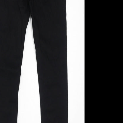 365 Denim Womens Black Cotton Skinny Jeans Size 8 L26 in Regular Zip