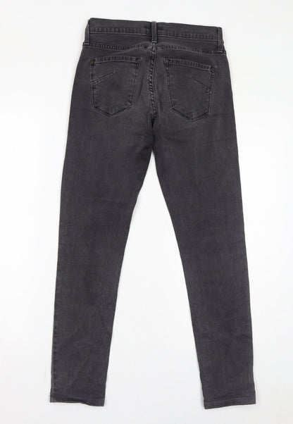 James Jeans Womens Grey Cotton Skinny Jeans Size 28 in L28 in Regular Zip
