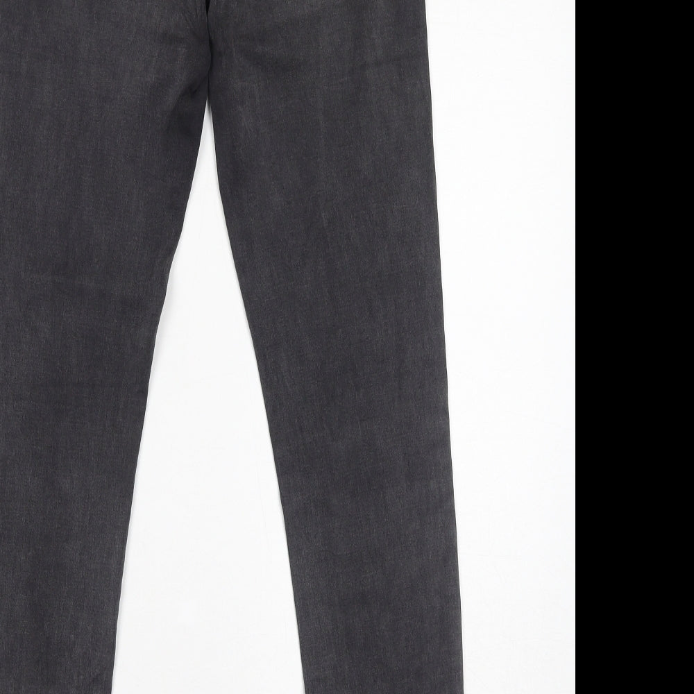 James Jeans Womens Grey Cotton Skinny Jeans Size 28 in L28 in Regular Zip