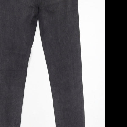 James Jeans Womens Grey Cotton Skinny Jeans Size 28 in L28 in Regular Zip