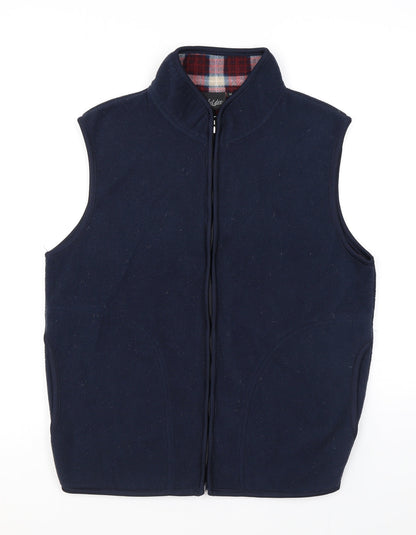 Aut Dex Mens Blue Gilet Jacket Size M Zip