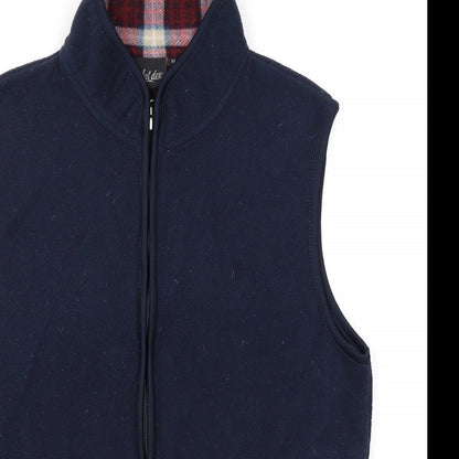 Aut Dex Mens Blue Gilet Jacket Size M Zip