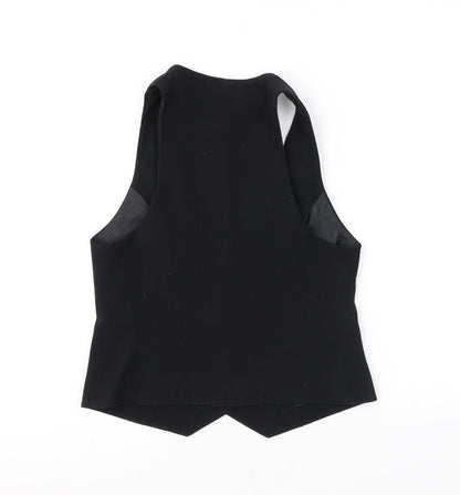 Dorothy Perkins Womens Black Polyester Jacket Suit Waistcoat Size 12