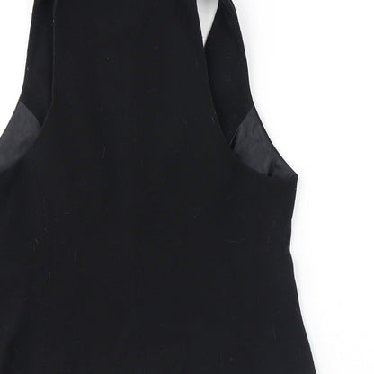 Dorothy Perkins Womens Black Polyester Jacket Suit Waistcoat Size 12