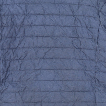 Arrow Mens Blue Puffer Jacket Jacket Size L Zip