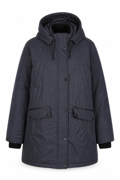 Maine New England Womens Blue Parka Coat Size 10 Zip