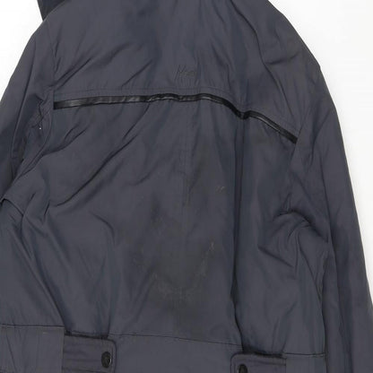 Maine New England Womens Blue Parka Coat Size 10 Zip