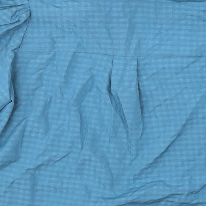 Womens UK Size 14 Selected Femme Blue Basic Button-Up