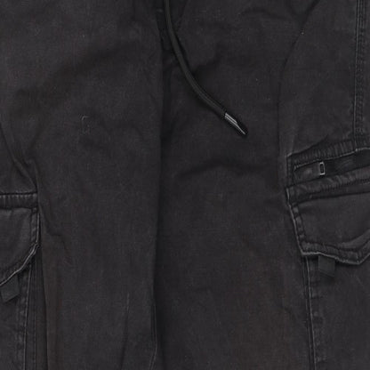 Denim & Co. Mens Grey Cotton Skinny Jeans Size L L30 in Regular Drawstring - Cuffed