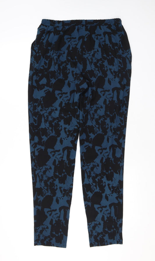 Womens UK Size S ICHI Regular Fit  Blue Trousers