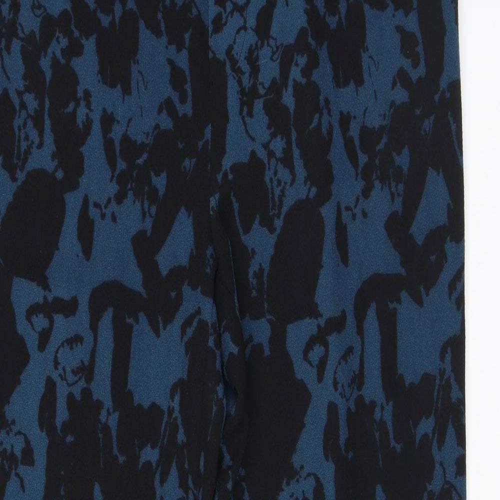 Womens UK Size S ICHI Regular Fit  Blue Trousers
