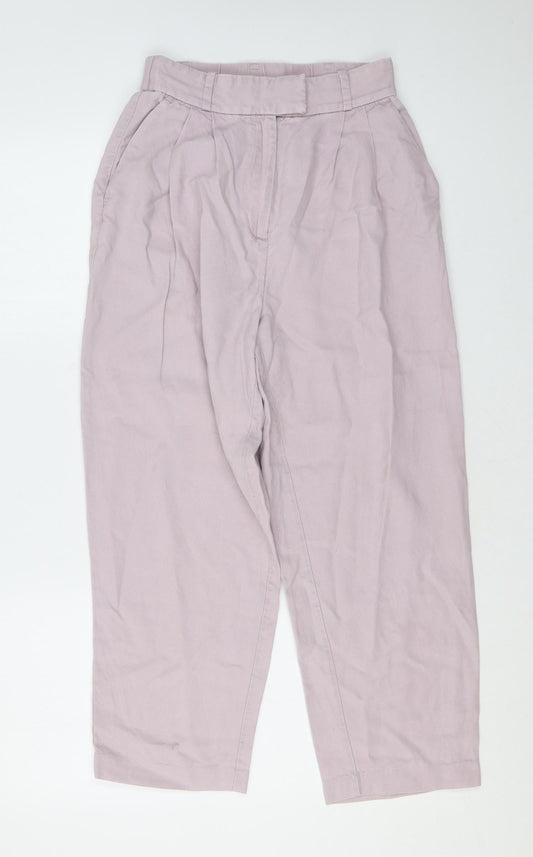 Womens UK Size 8 H&M Regular Fit  Purple Trousers