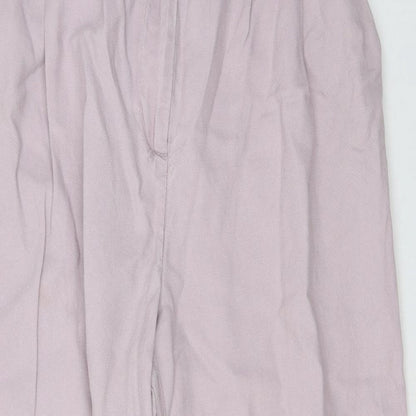 Womens UK Size 8 H&M Regular Fit  Purple Trousers
