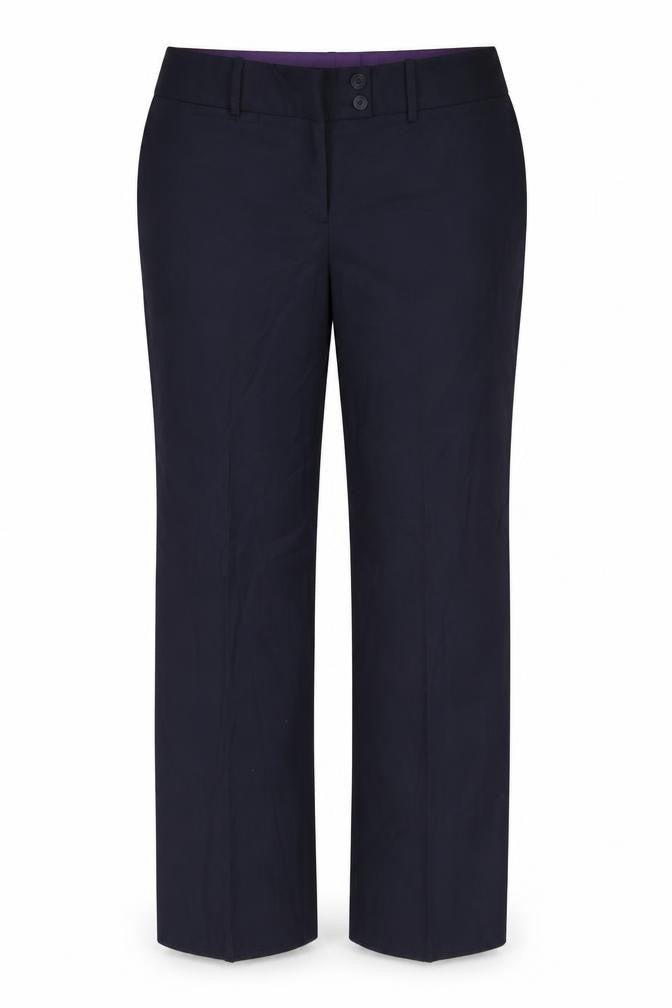 Womens UK Size 16 Brook Taverner Regular Fit Dress Pants Black Trousers
