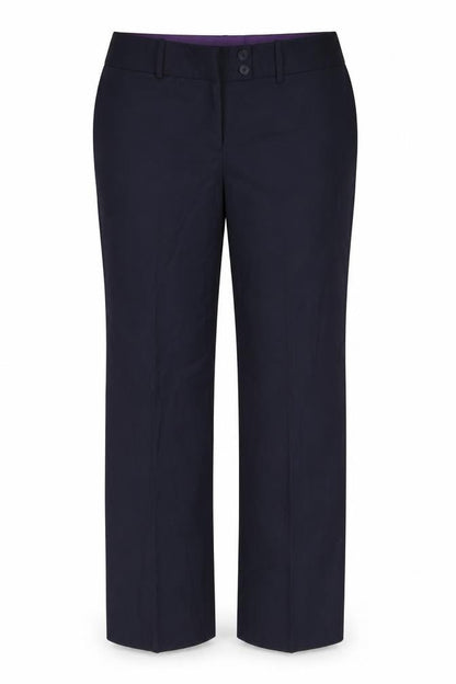 Womens UK Size 16 Brook Taverner Regular Fit Dress Pants Black Trousers
