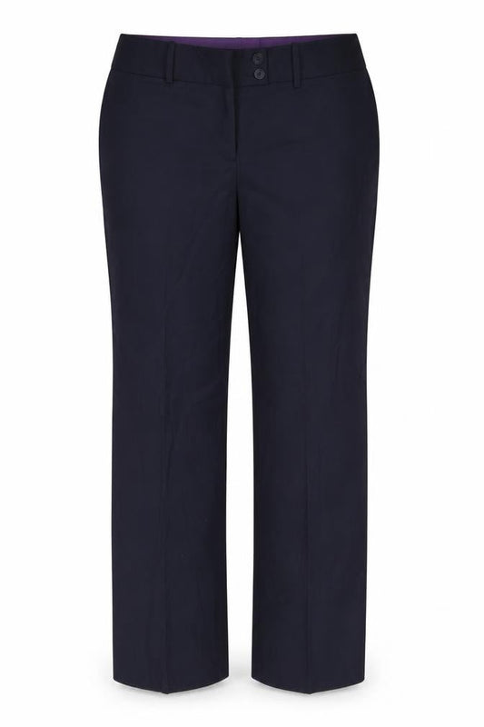 Womens UK Size 16 Brook Taverner Regular Fit Dress Pants Black Trousers