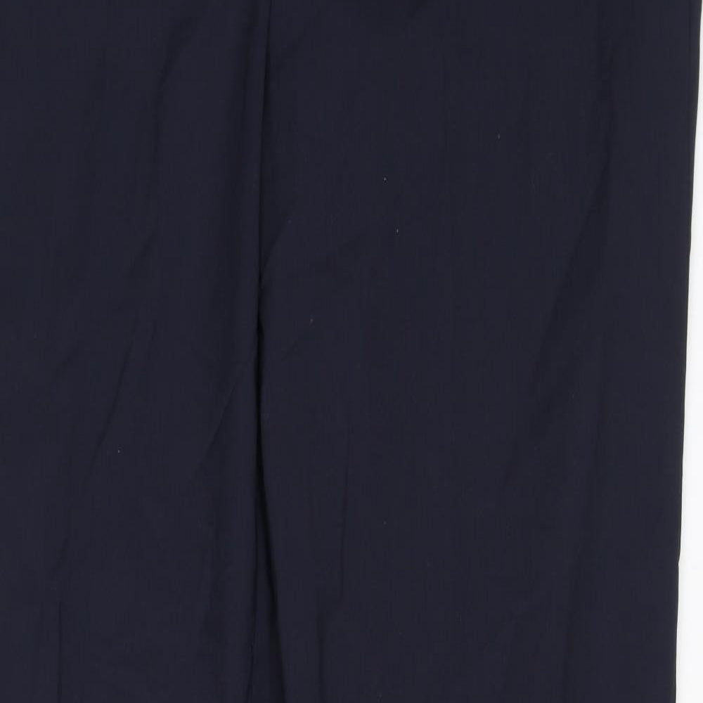 Brook Taverner Womens Black Polyester Dress Pants Trousers Size 16 L36 in Regular Zip