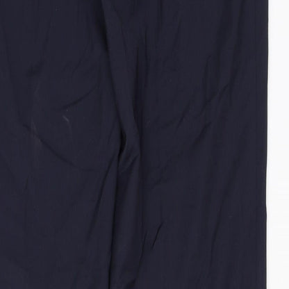 Brook Taverner Womens Black Polyester Dress Pants Trousers Size 16 L36 in Regular Zip