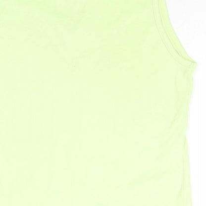 Womens UK Size 14 Essentials Green Basic Tank