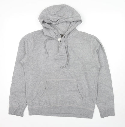 Mens UK Size M Burton Grey Pullover Hoodie