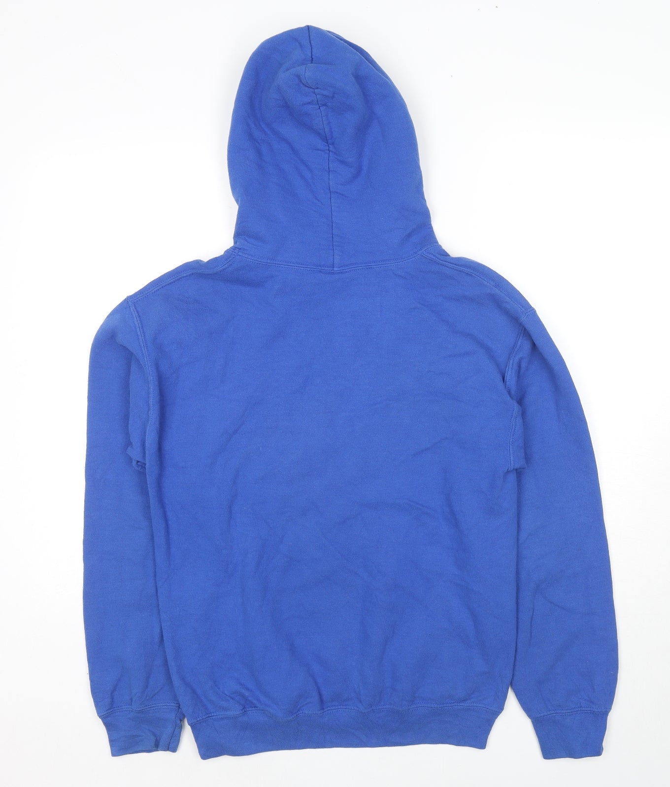 Mens UK Size S Gildan Blue Pullover Hoodie